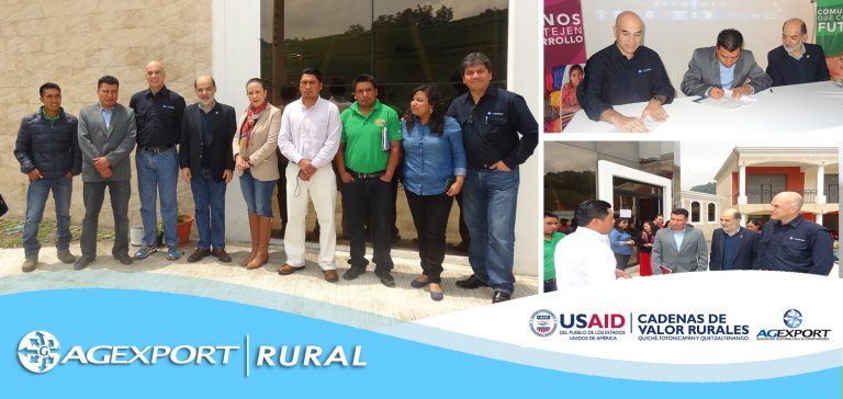 AGEXPORT promoverá el desarrollo económico del municipio Concepción Chiquirichapa en Quetzaltenango