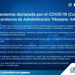 SAT informa ante la pandemia de Coronavirus y las aduanas de Guatemala