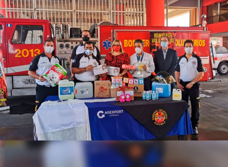 The Fire Department received donations of protective gear and hygiene products