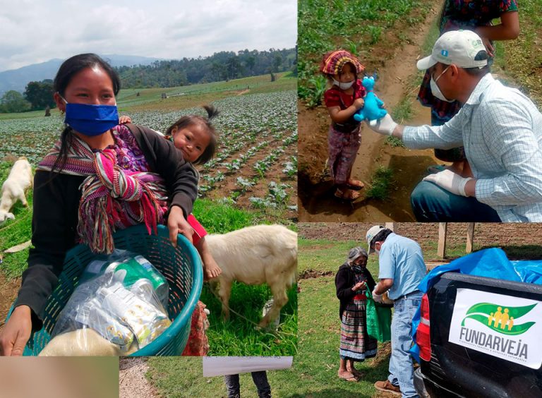 Families of Patzun and Santa Maria de Jesus received food supplies