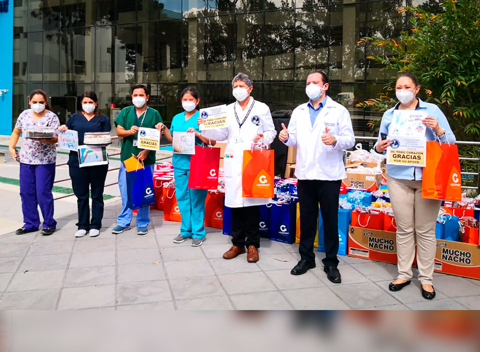 En el marco del movimiento de AGEXPORT “Exportadores Unidos por Guate” continúan las diferentes acciones para alentar y reconformar a los trabajadores públicos que se encuentran en la primera línea d