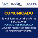 Comunicado SEADEX WEB restablecido