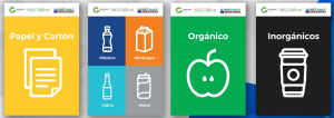 Clasificación en los basureros. 