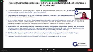 Taller acerca de trabajo. 