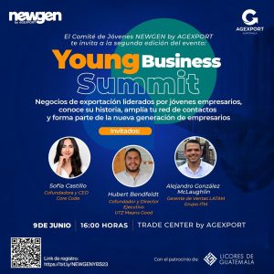 Jóvenes empresarios exportan productos y servicios. 