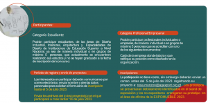 Categorías para Diseño de Mueble. 