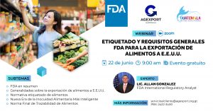 Webinar acerca de FDA.