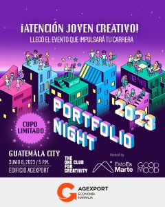 Portafolio Night, un evento de publicidad. 