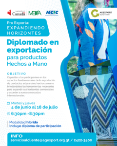 Diplomado para aprender a exportar productos artesanales.