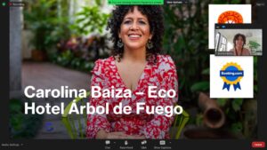 Carolina Baiza, Directora de Proyectos Ambientales en Eco-Hotel Árbol de Fuego.