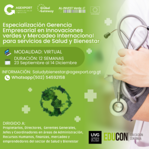 Conviértete en un líder en turismo de salud: AGEXPORT y UVG abren inscripción de programa especializado en sostenibilidad.