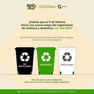 Clasificación de residuos y desechos sólidos será obligatoria a partir del 11 de febrero.